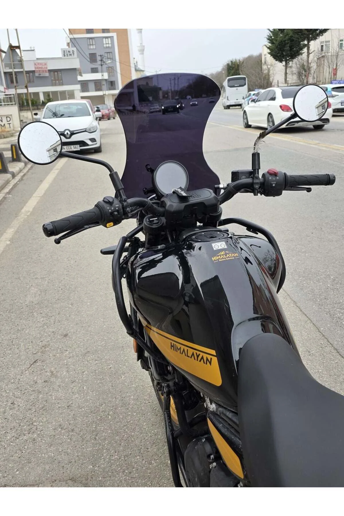 Royal Enfield Himalayan 450 Ön Cam 2023-2026 Model 49cm Siyah Ren