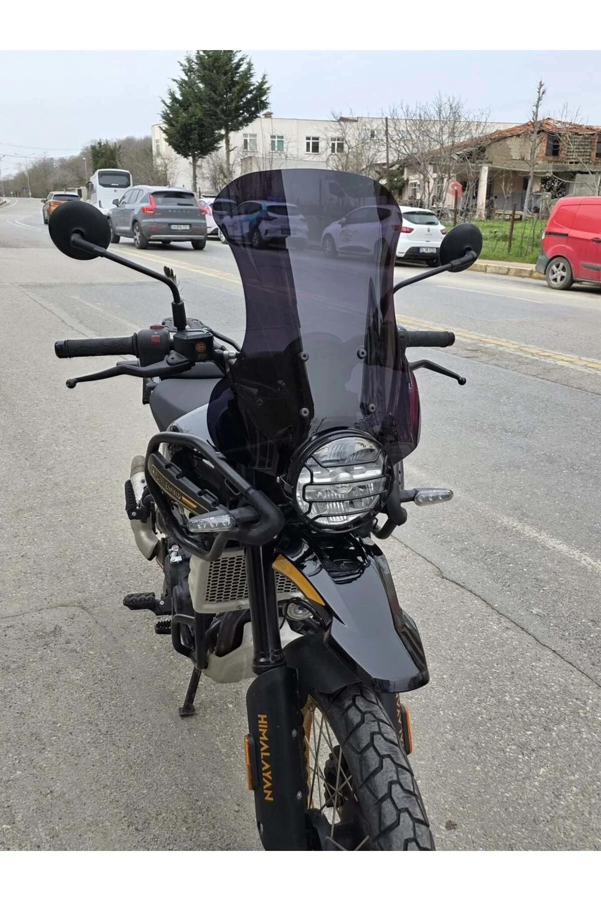 Royal Enfield Himalayan 450 Ön Cam 2023-2026 Model 49cm Siyah Ren