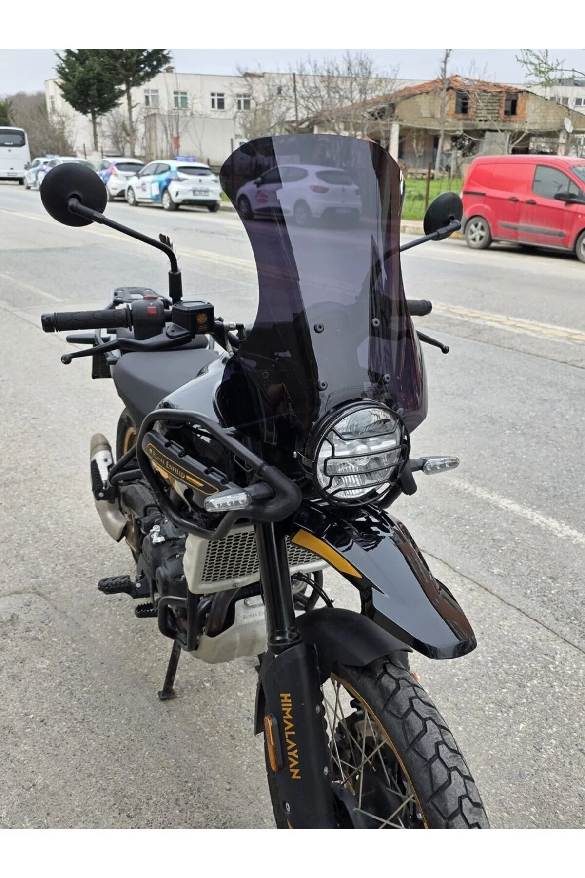 Royal Enfield Himalayan 450 Ön Cam 2023-2026 Model 49cm Siyah Ren