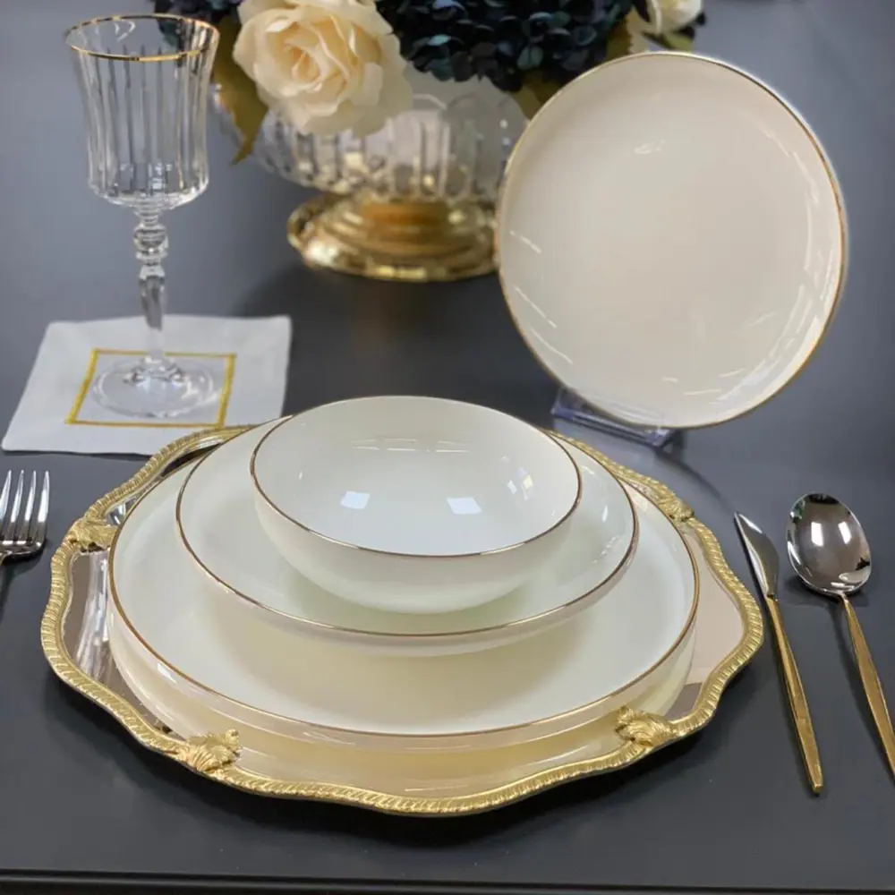 Royal London Bolivia Gold 60 Parça Porselen Yemek Takımı RL01-111