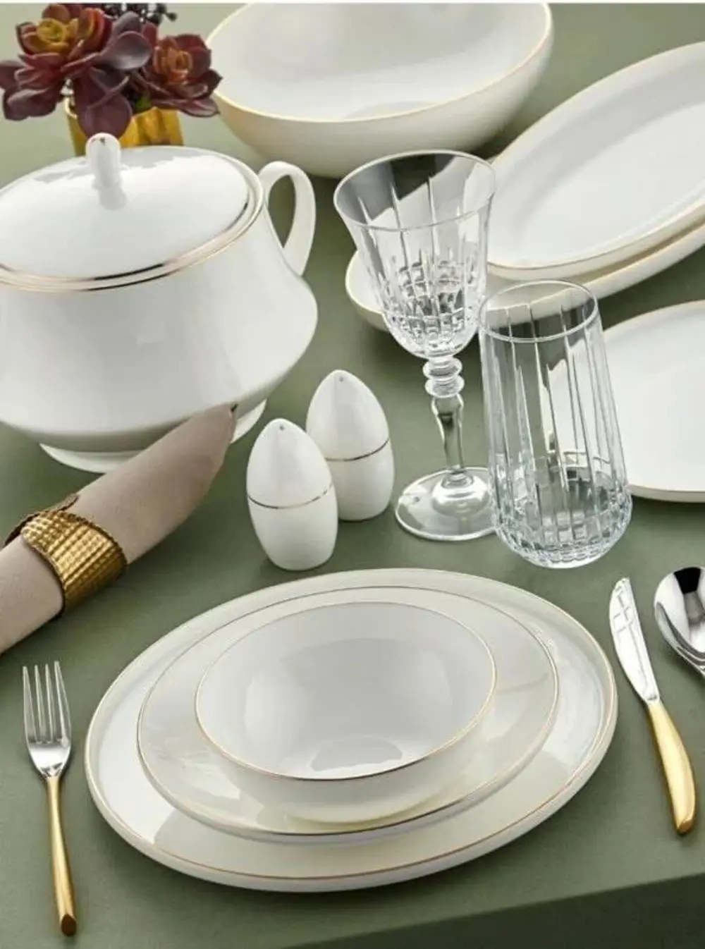 Royal London Bolivia Gold 60 Parça Porselen Yemek Takımı RL01-111