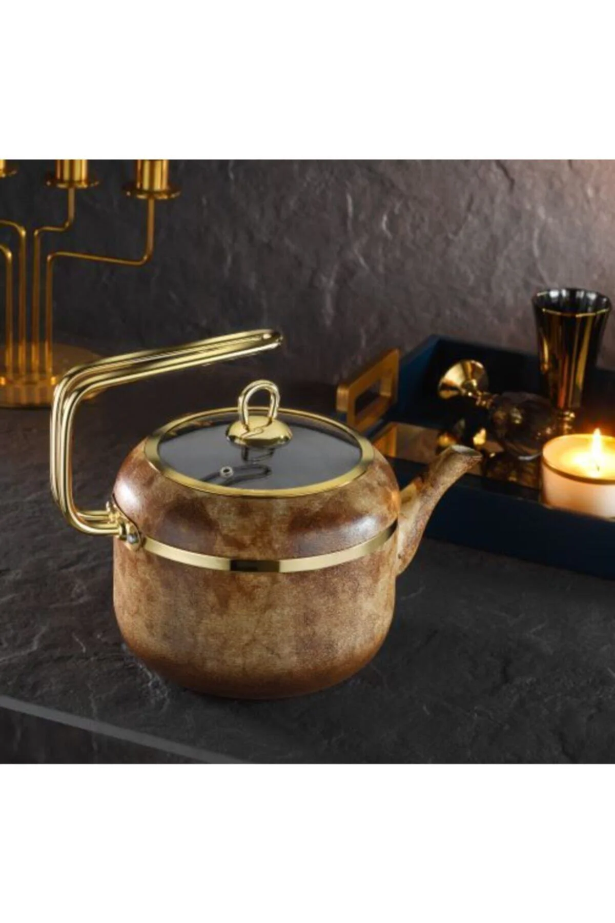 Royal Stone 2,5 Lt. Yanmaz Yapışmaz Taş Dokulu Granit Tekli Çayda