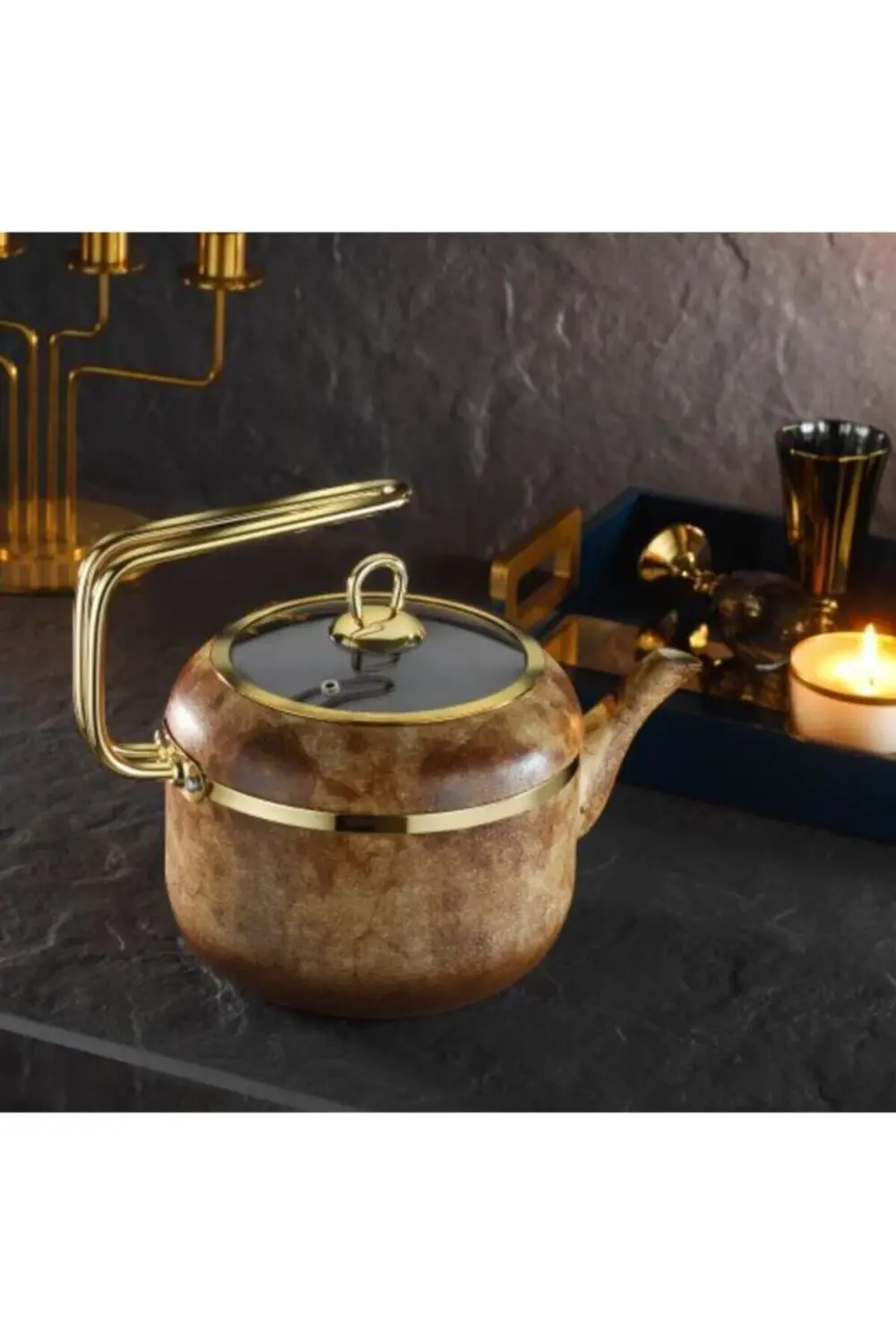 Royal Stone 2,5 Lt. Yanmaz Yapışmaz Taş Dokulu Granit Tekli Çayda