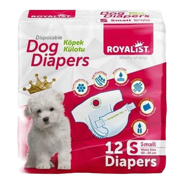 Royalist  Köpek Külotu Small 40-56 Cm 12 Adet