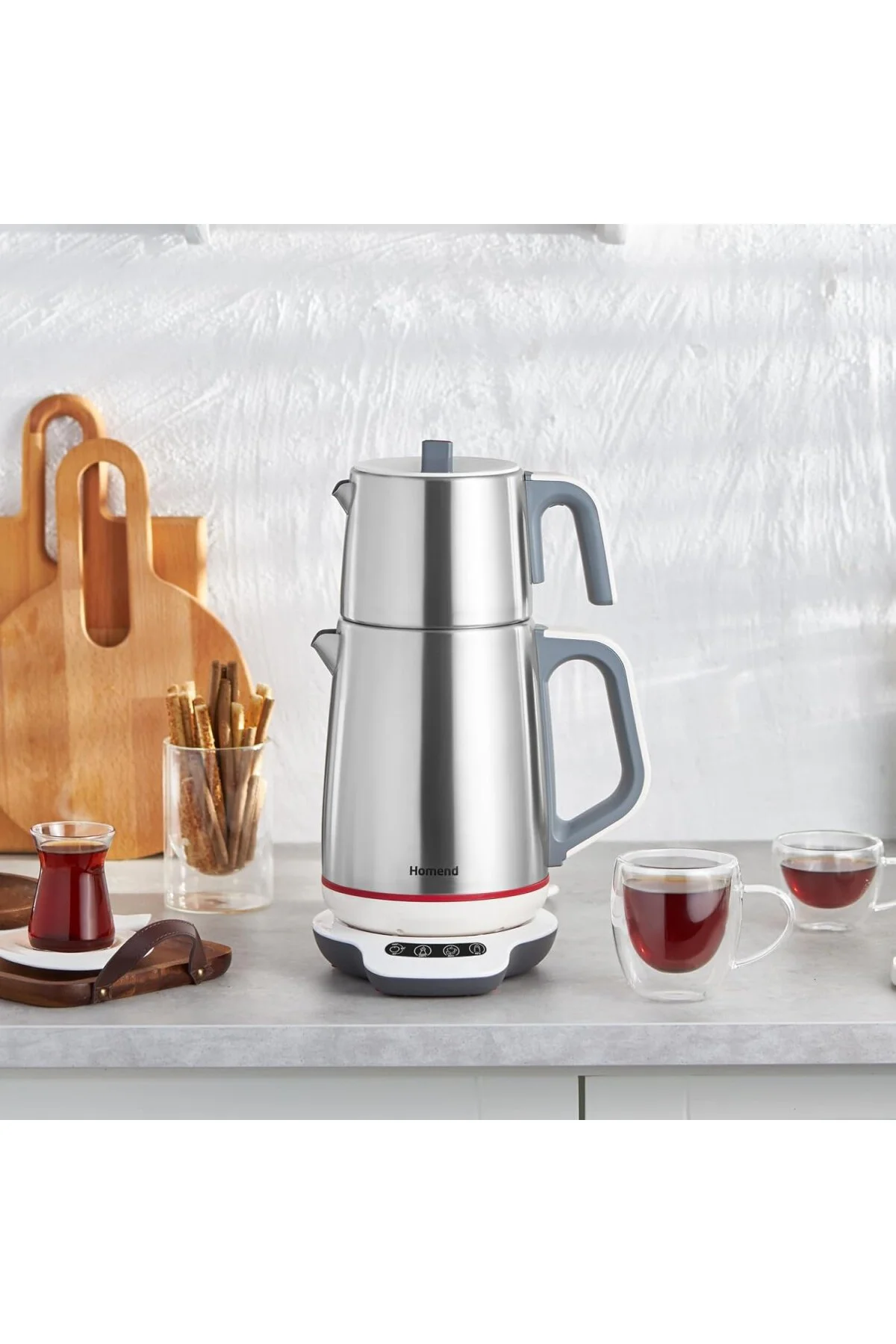Royaltea 1709H Dokunmatik Konuşan Çelik Çay Makinesi Inox Royaltea 1709H Dokunmatik Konuşan Çelik Çay Makinesi Inox