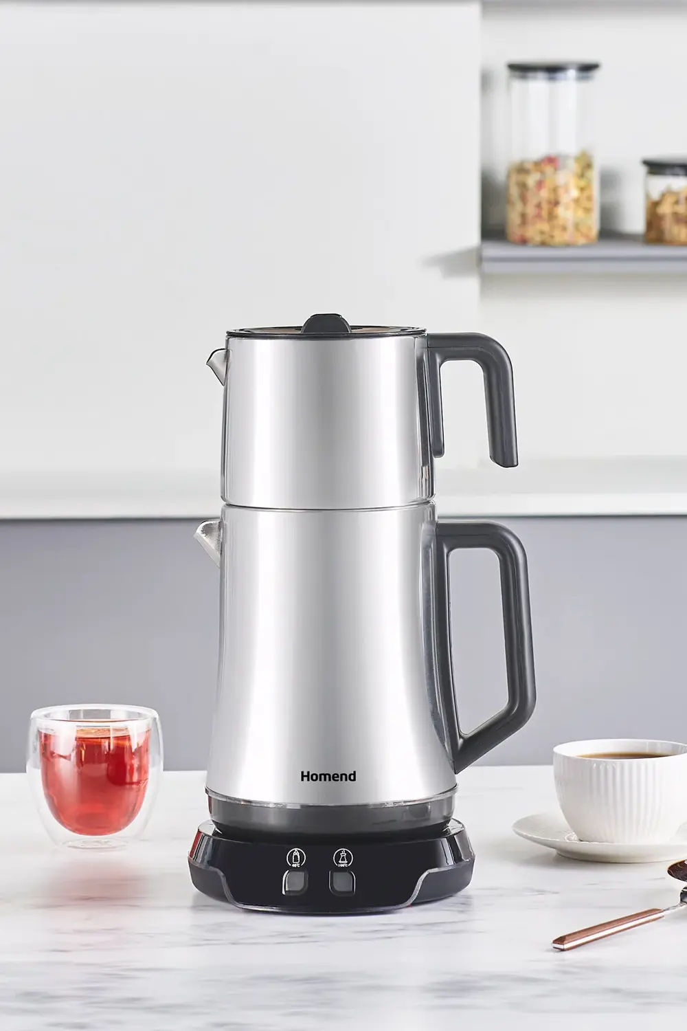 Royaltea Elegant 1776h Parlak Inox Çay Makinesi