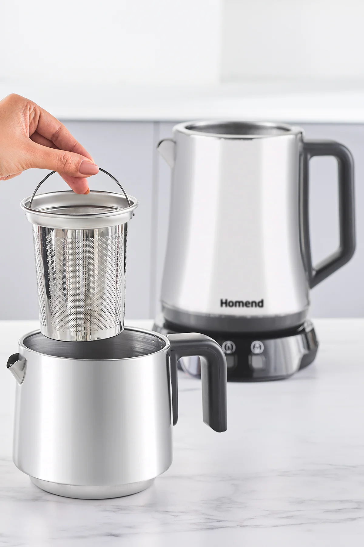 Royaltea Elegant 1776h Parlak Inox Çay Makinesi