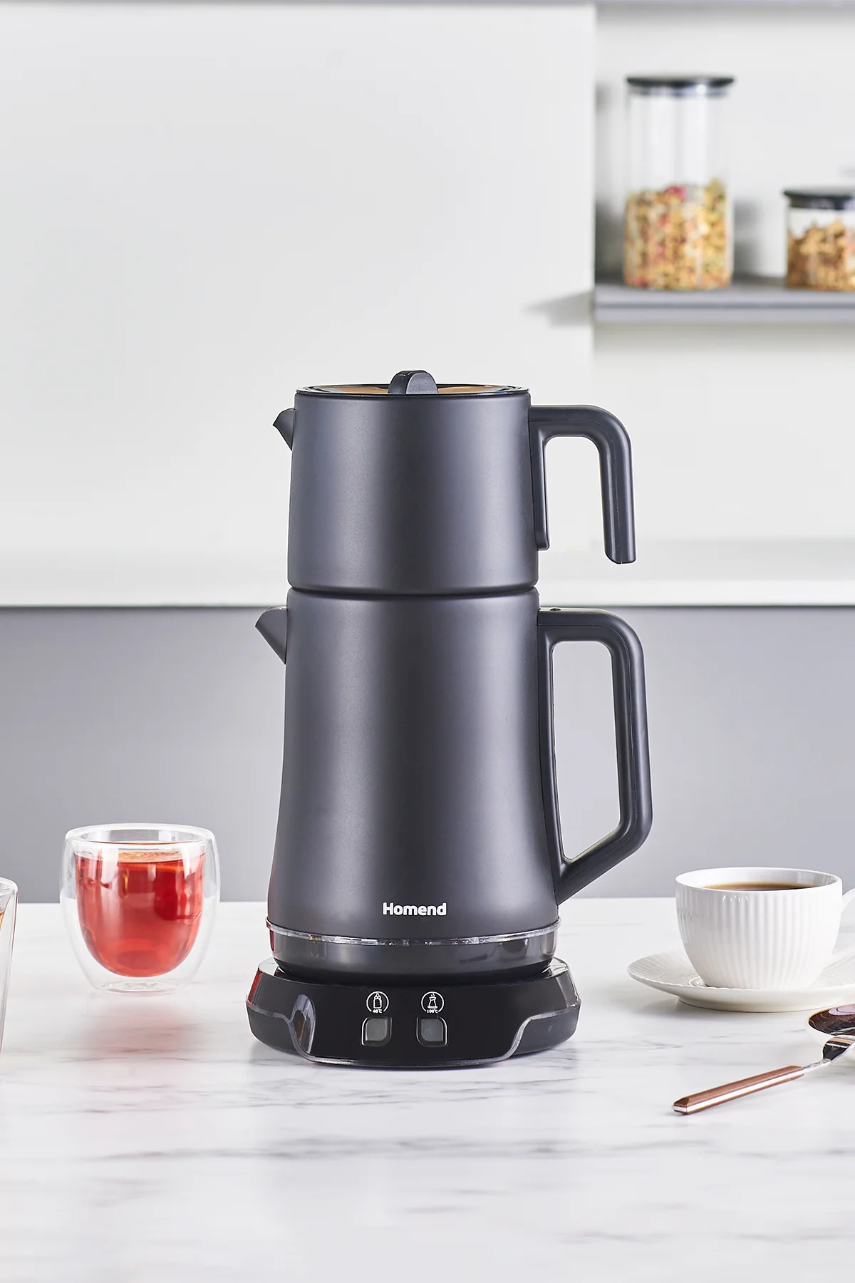 Royaltea Elegant 1776h Parlak Inox Çay Makinesi