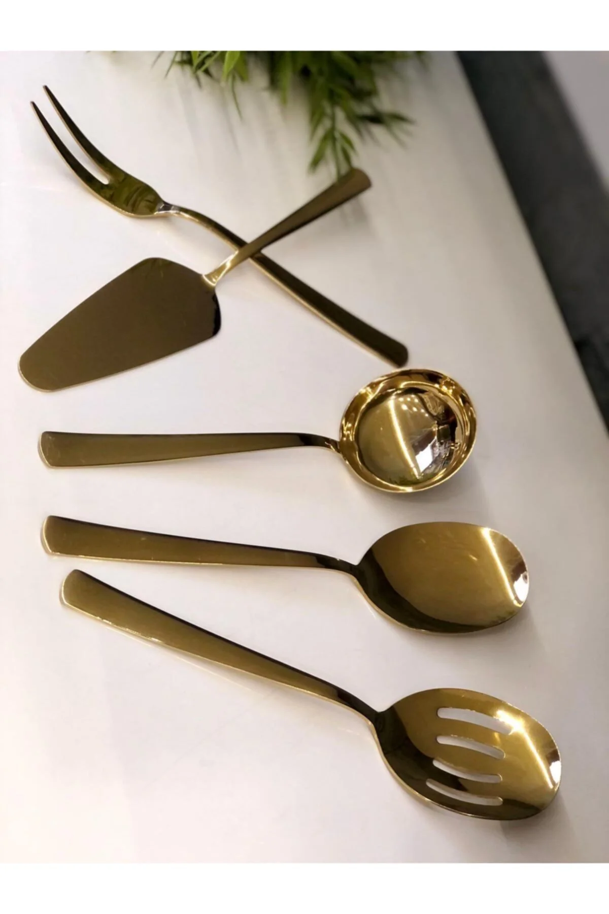 Royking Venüs 5 Prç Parlak Titanyum Sos Takımı