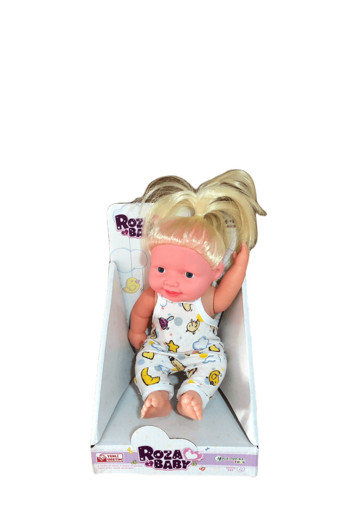 Oyuncak Store Roza Baby Saçlı Sesli Et Bebek