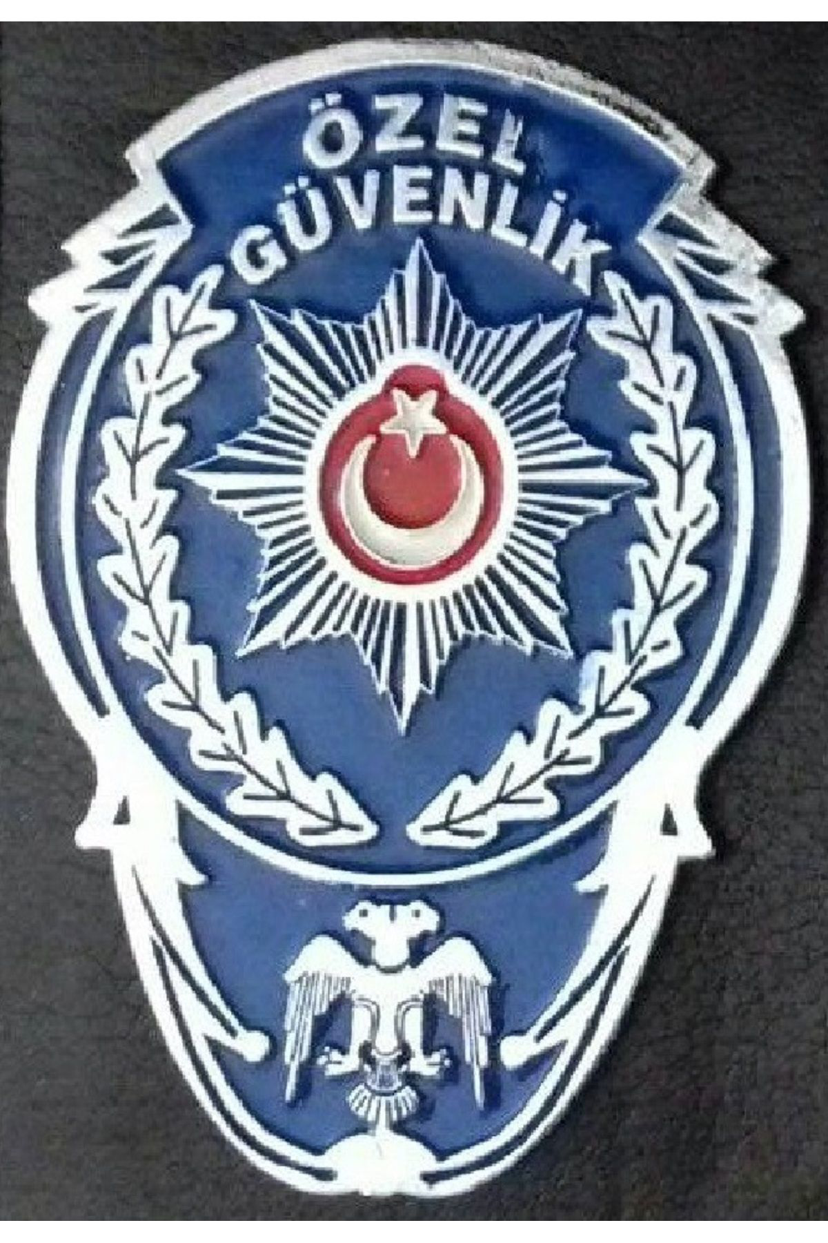 Aldatmaz Askeri Malzeme Rozet Metal.Özel Güvenlik Rozetli Cüzdani V +1-Rozet  Satinal.Siv