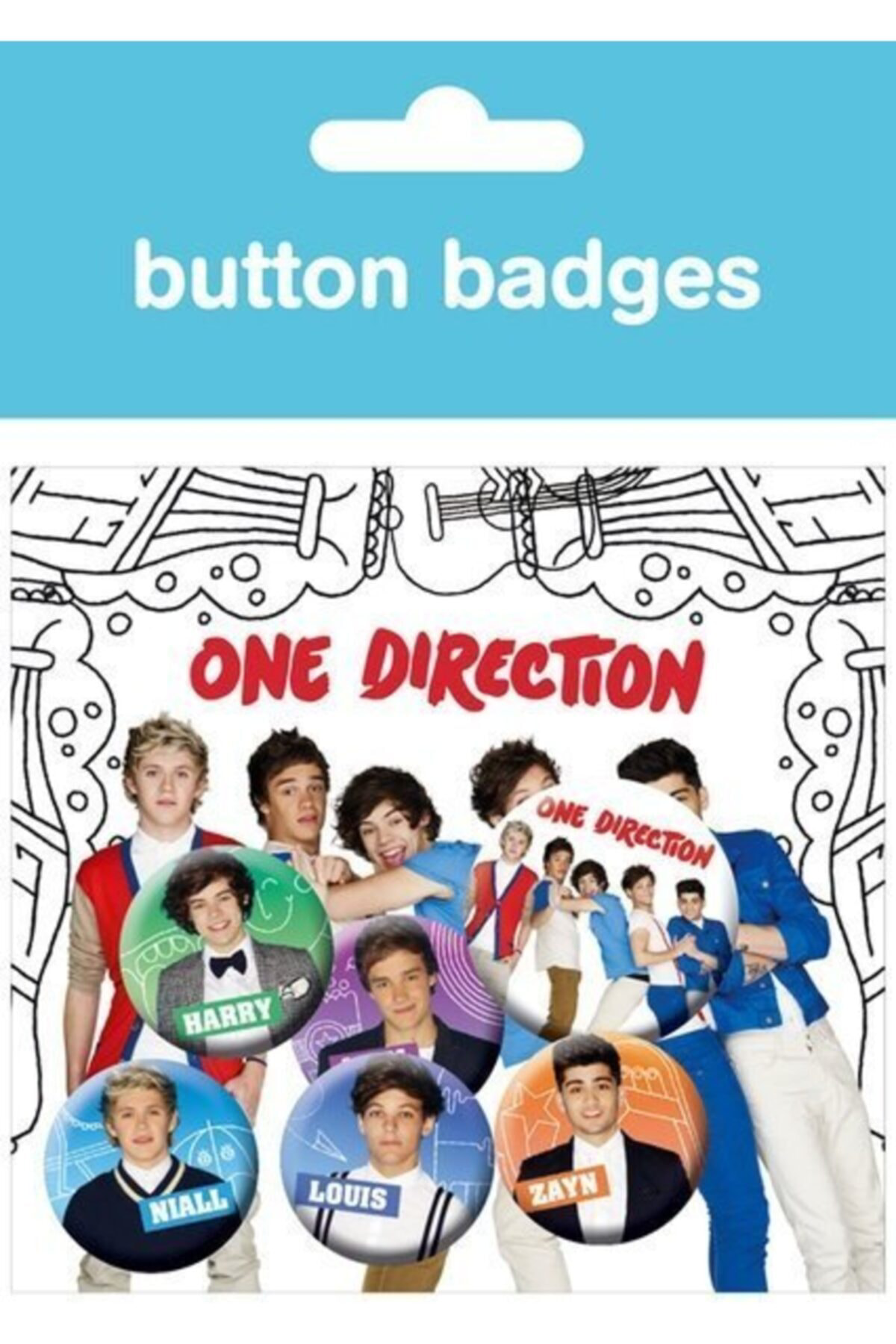 Rozet Seti - One Direction Cartoons