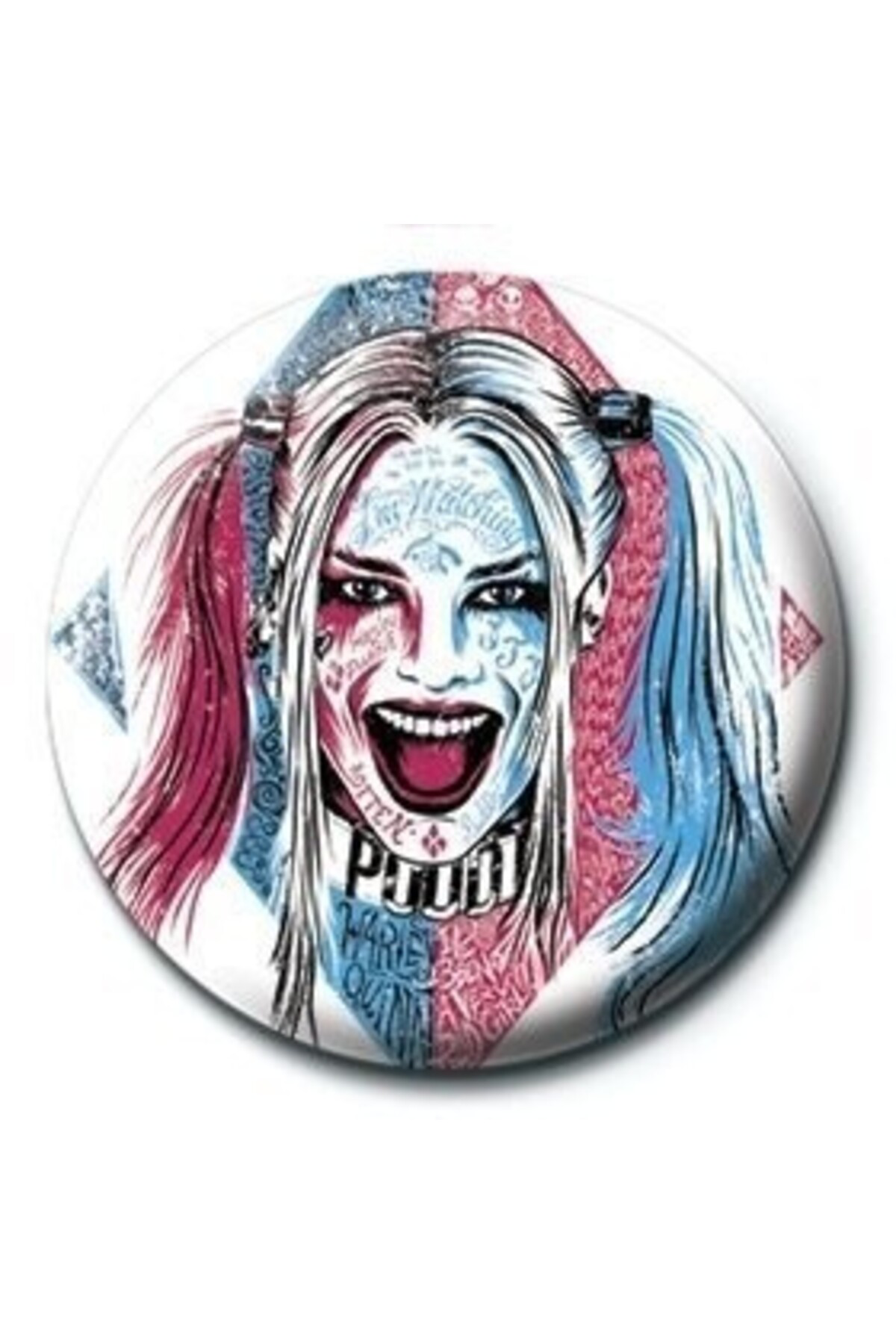 Rozet Suicide Squad Harley Quinn Tattoo