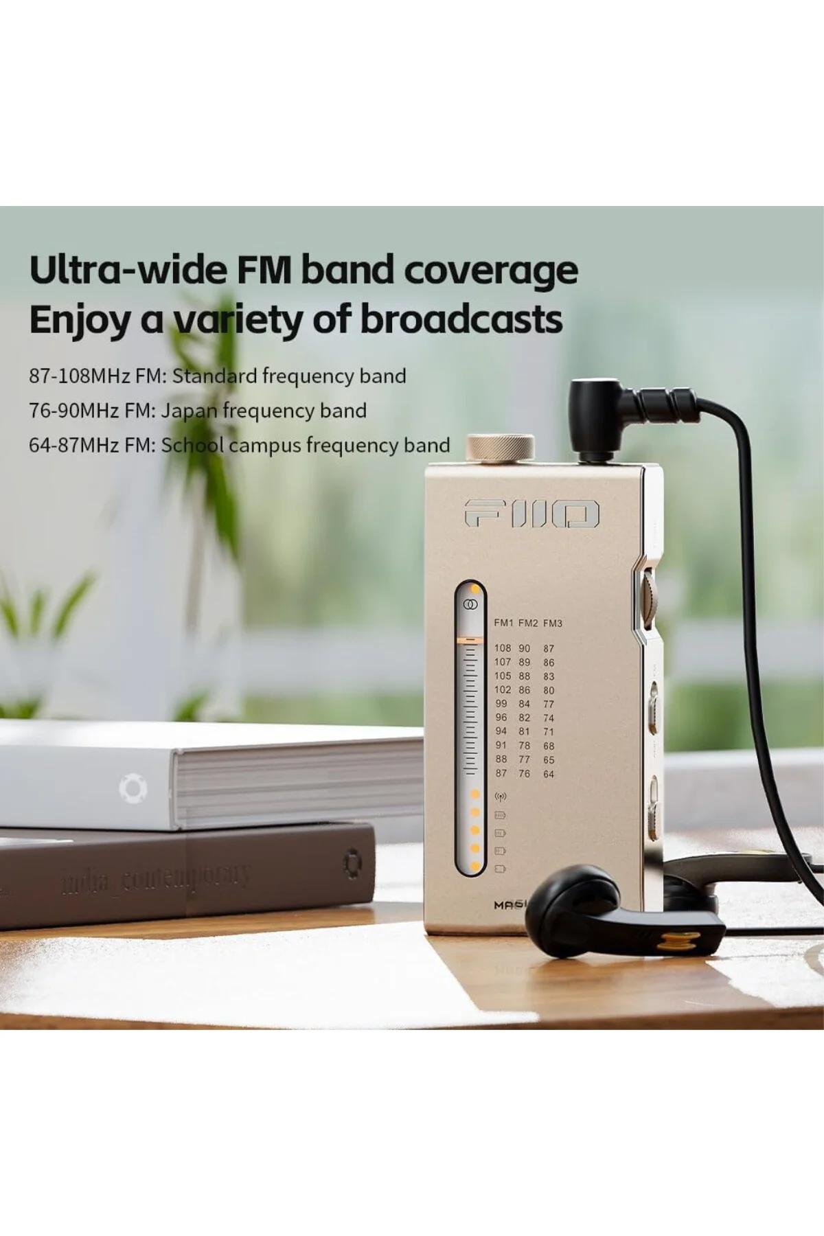 RR11 Taşınabilir Stereo Radyo Alıcısı (Siyah)