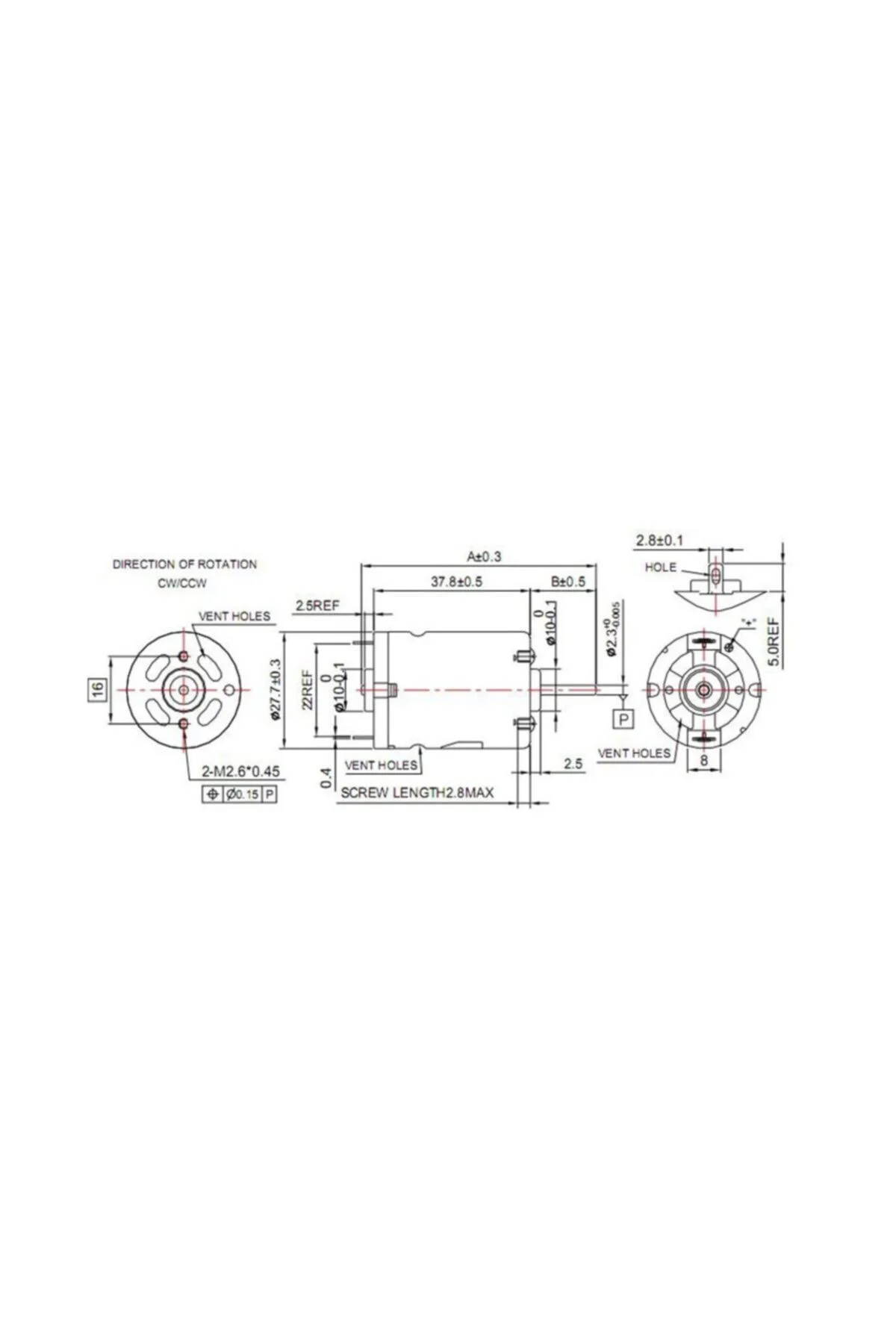 Rs-385 24v Dc Motor