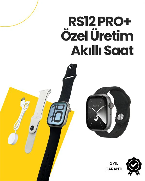 RS12 PRO+ 2025 Serisi Özel Üretim Full Ekranlı Akıllı Saat – Nabı