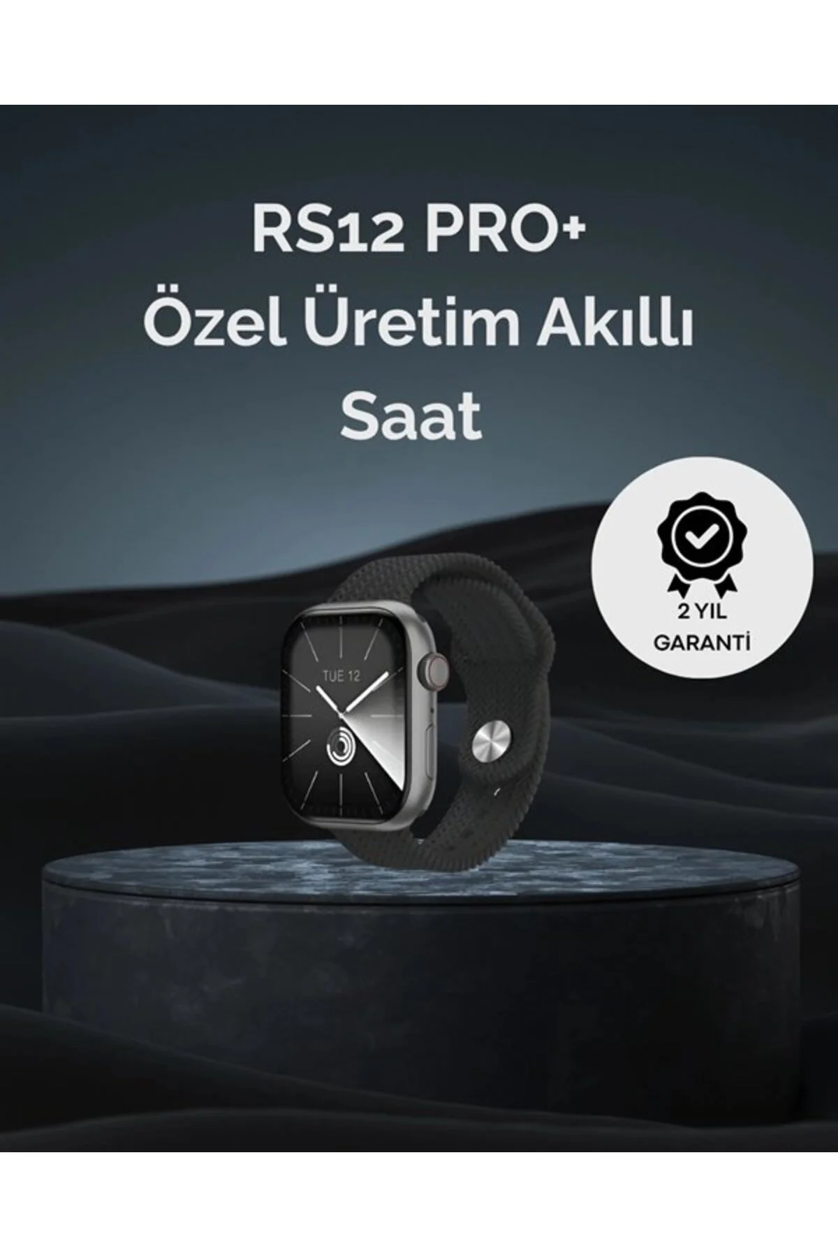 Rs12 Pro+ 2025 Serisi Uzun Şarj Süreli Garantili Full Ekranlı Özel Üretim Akıllı Saat – 2gb Hafıza, Amoled, Gps, Sesli Arama