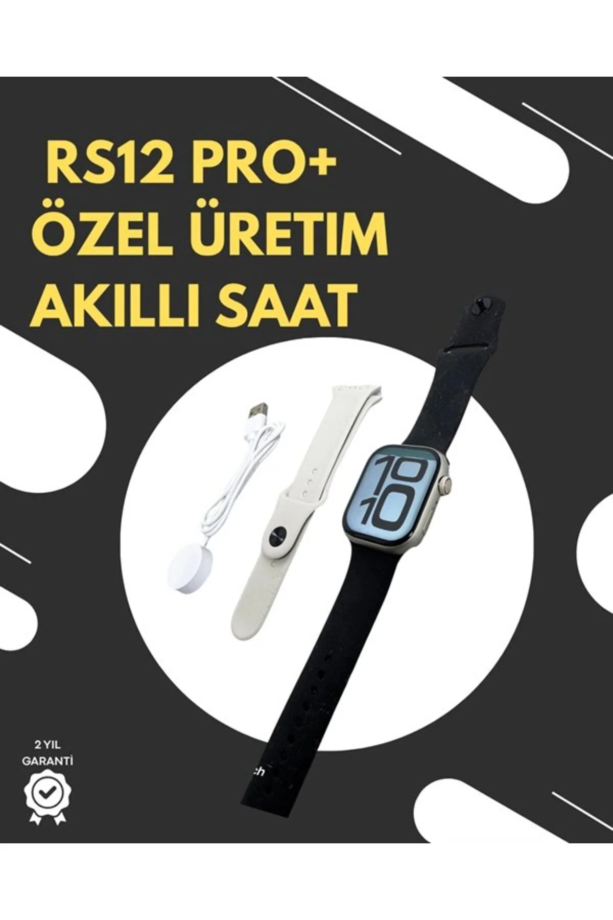 Rs12 Pro+ 2025 Serisi Garantili Özel Üretim Akıllı Saat – Amoled 