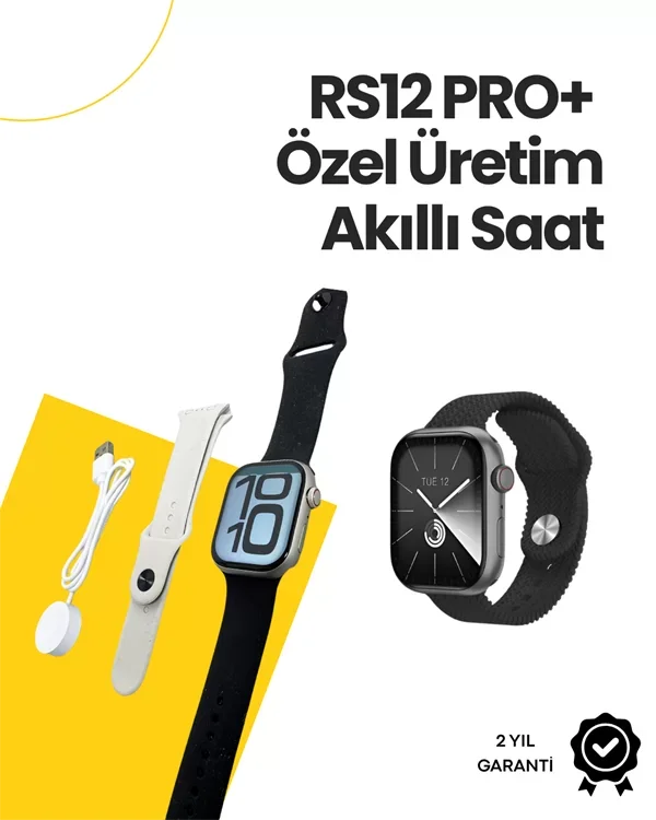 RS12 PRO+ 2025 Serisi Özel Üretim Full Ekranlı Akıllı Saat – Nabı