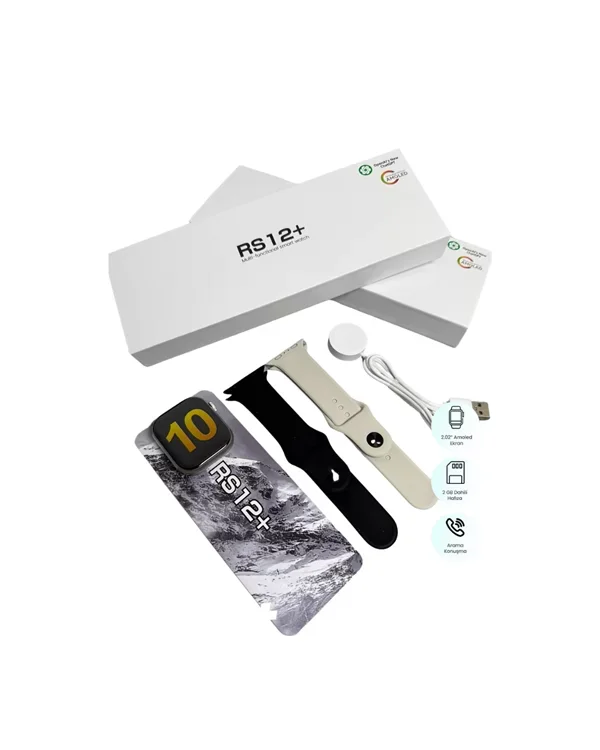 RS12 PRO+ Titanyum Kasa Akıllı Saat - Uyku Takibi, Nabız Ölçüm ve Bluetooth Arama Özellikli Yeni Nesil