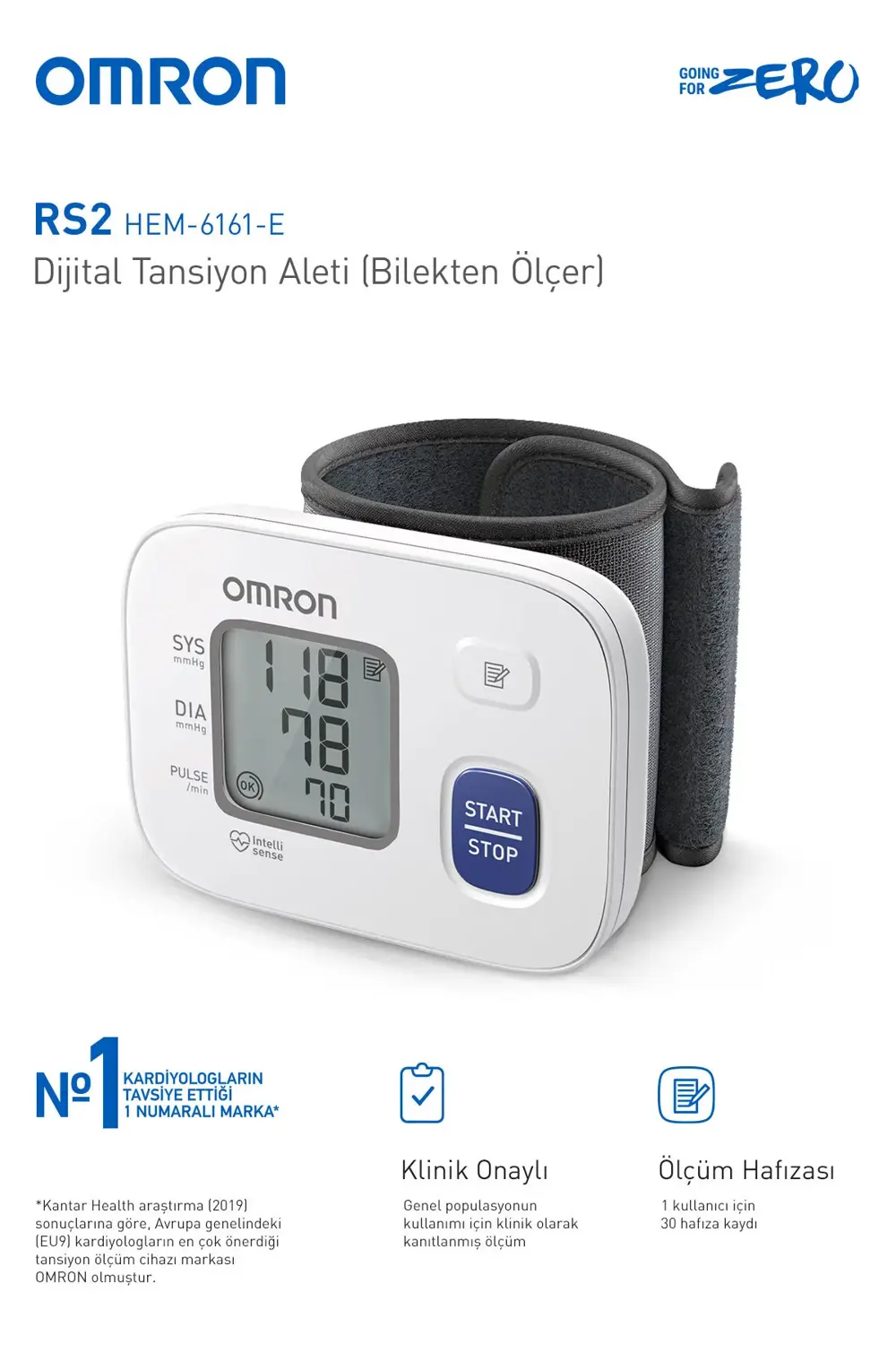 Rs2 Hem6121-e Bilekten Ölçer Tansiyon Aleti