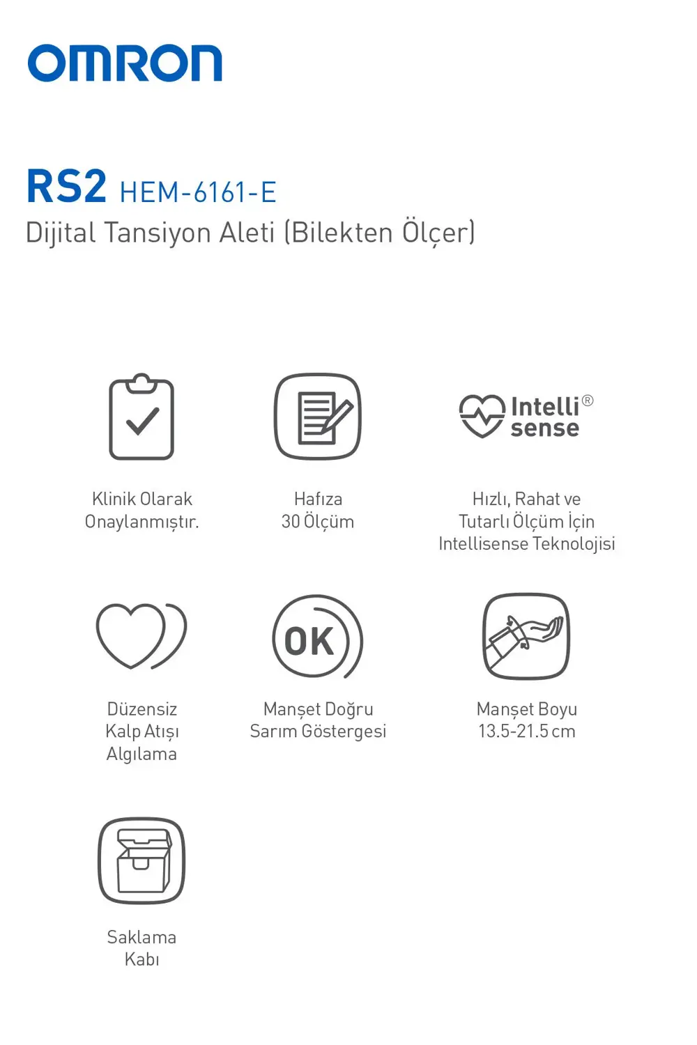 Rs2 Hem6121-e Bilekten Ölçer Tansiyon Aleti