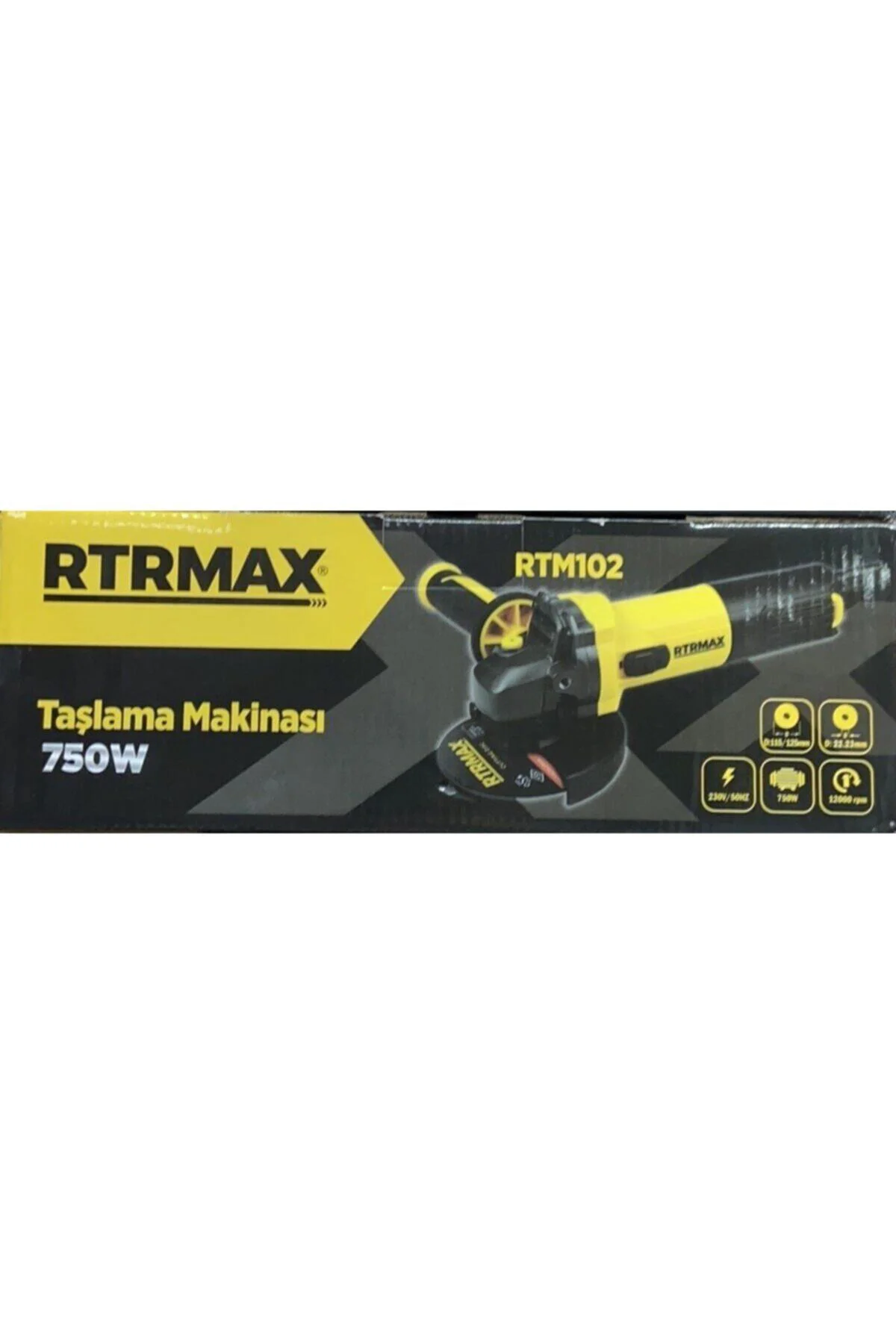 Rtm102 115 - 125 Mm 750 W Taşlama Makinesi + Rodex Metal Kesici Taş 115 Mm 5'li