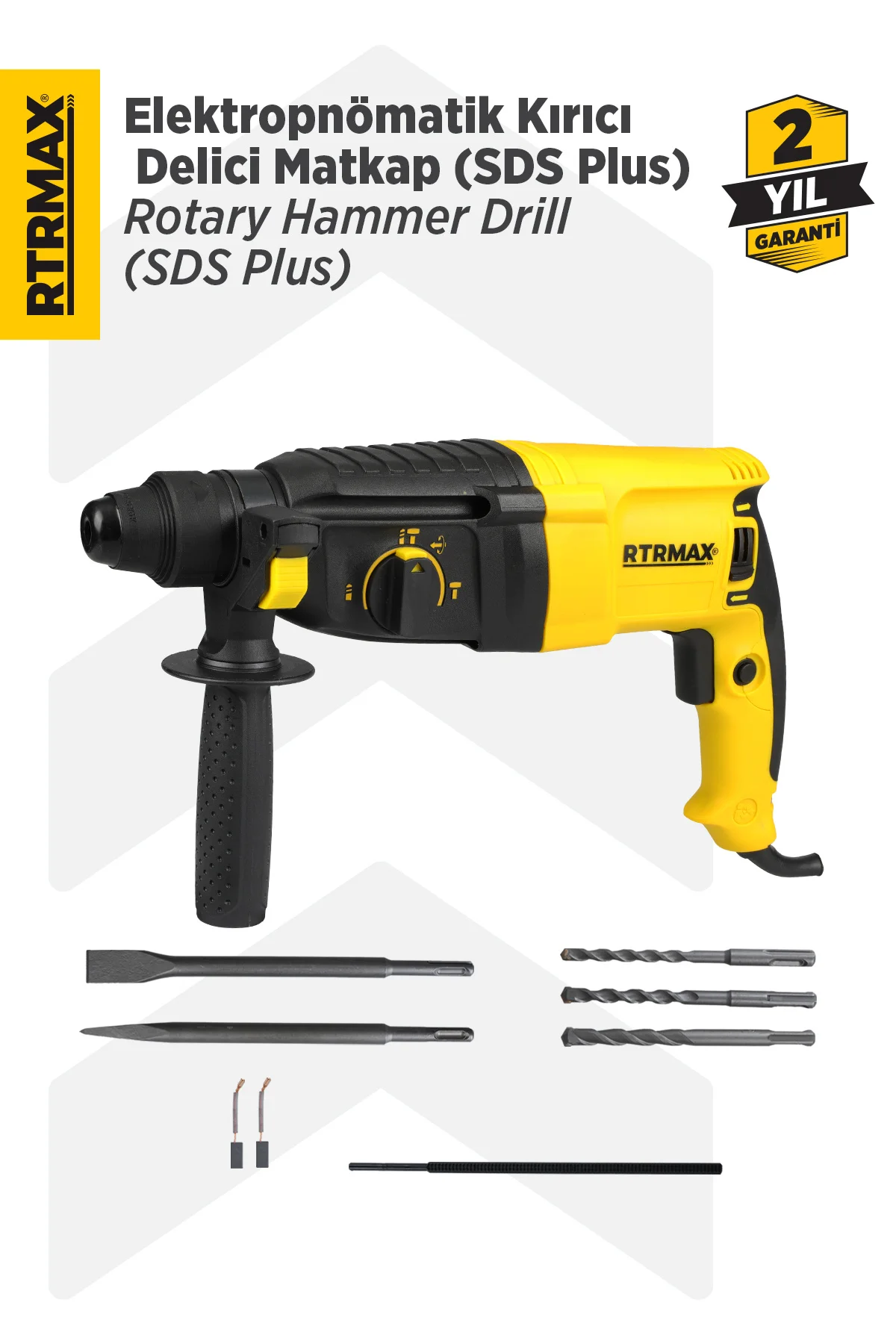 Rtm226 Sds Plus Kırıcı Delici 26 Mm 800w Çantalı 3j