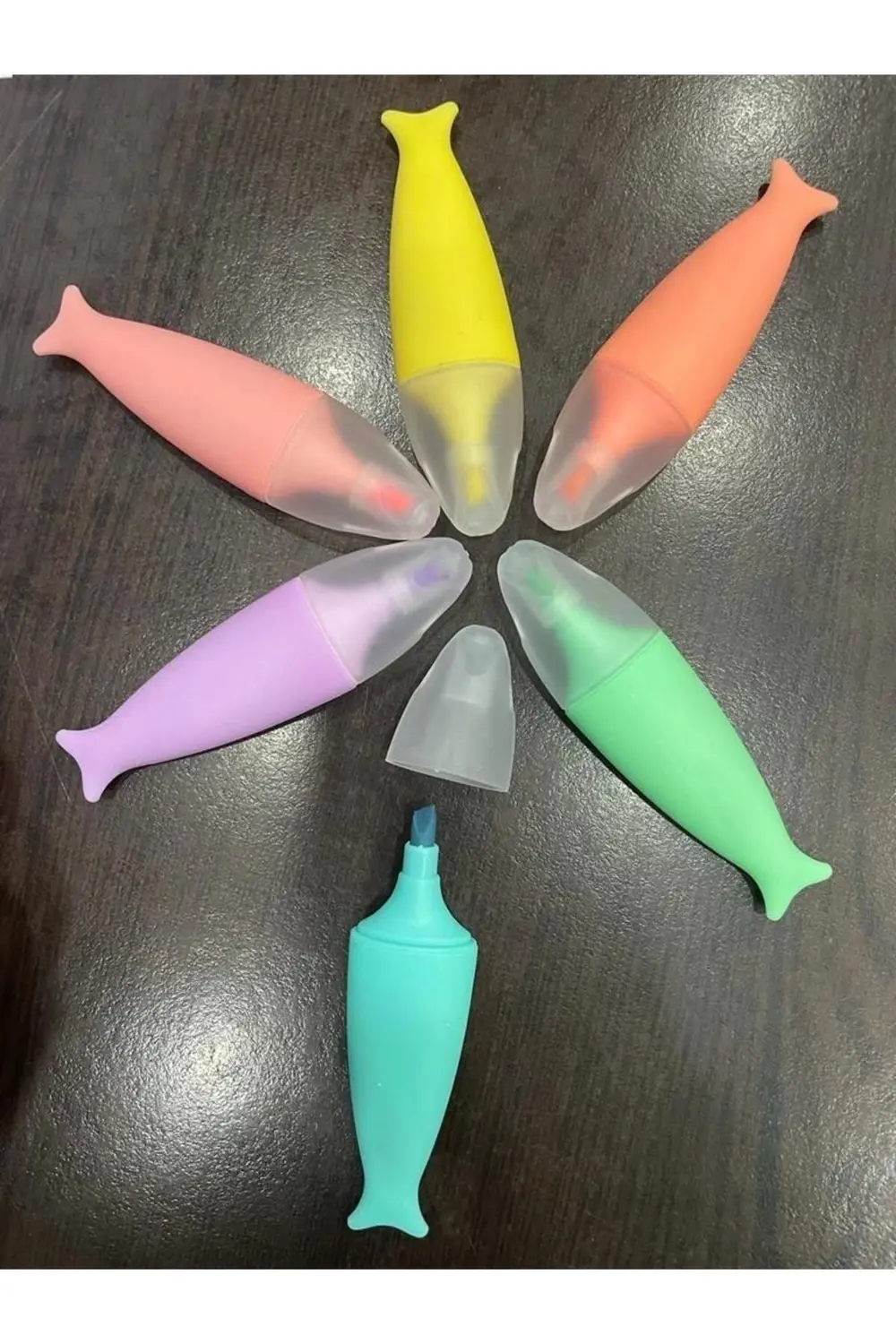 RUBENİS 3 LÜ  BALIK ŞEKİLLİ MİNİ FOSFORLU KALEM