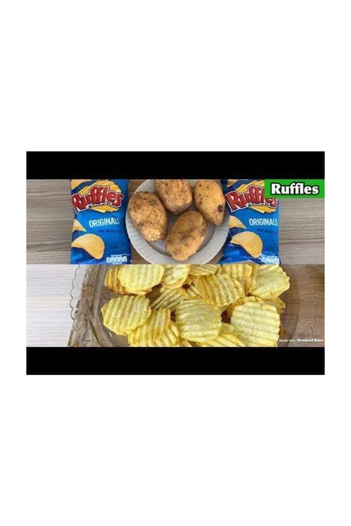 RUFFLES Orjinal Sade Patates Cips 4 Adet x 107 Gram