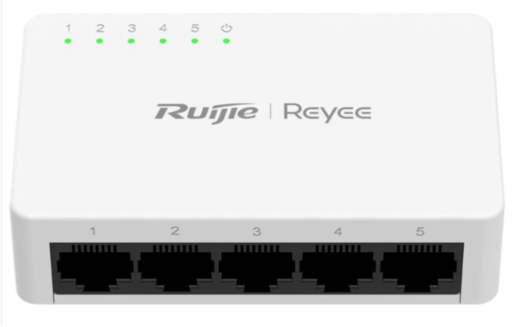 Ruijie Reyee RG-ES05F 5 Portlu, 10-100 Fast Ethernet Tak Çalıştır