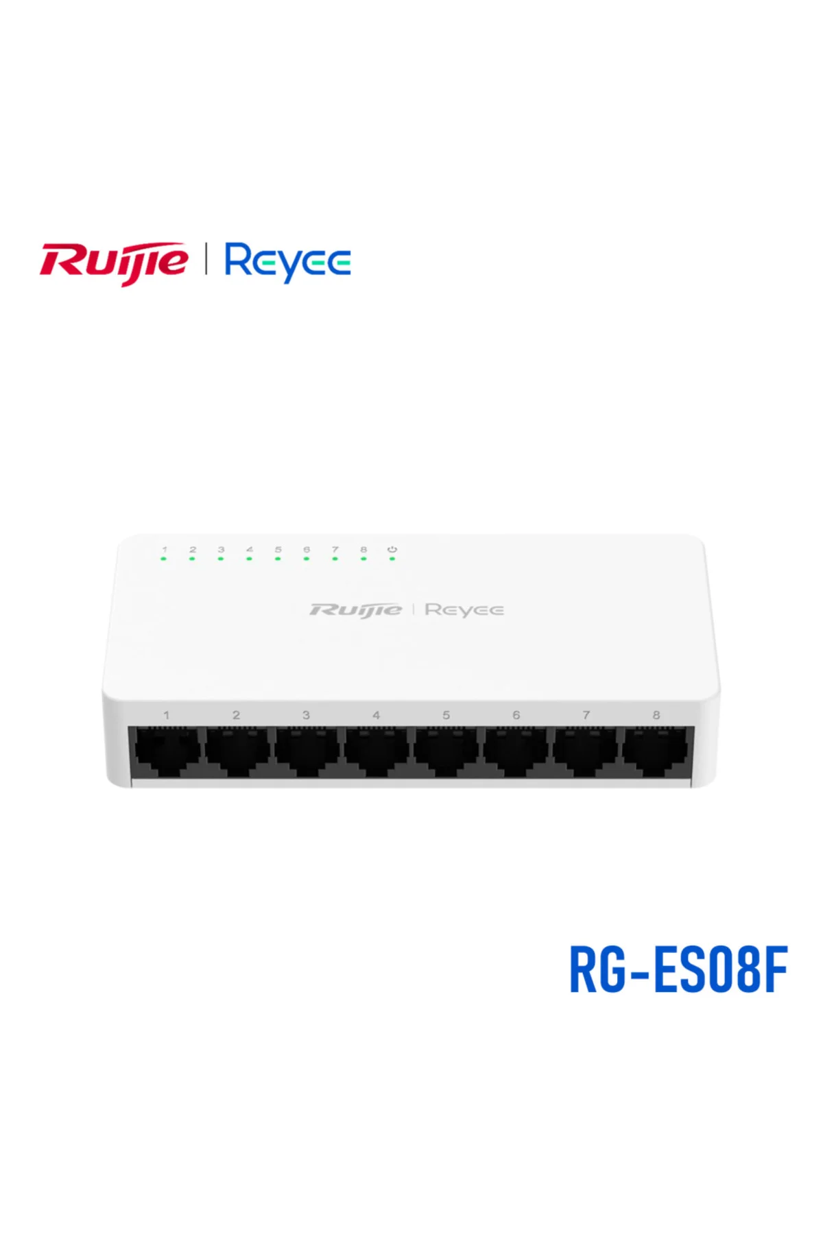 RUIJIE REYEE RG-ES08F 8 Port MegaBit Switch Plastik Kasa RUIJIE REYEE RG-ES08F 8 Port MegaBit Switch Plastik Kasa