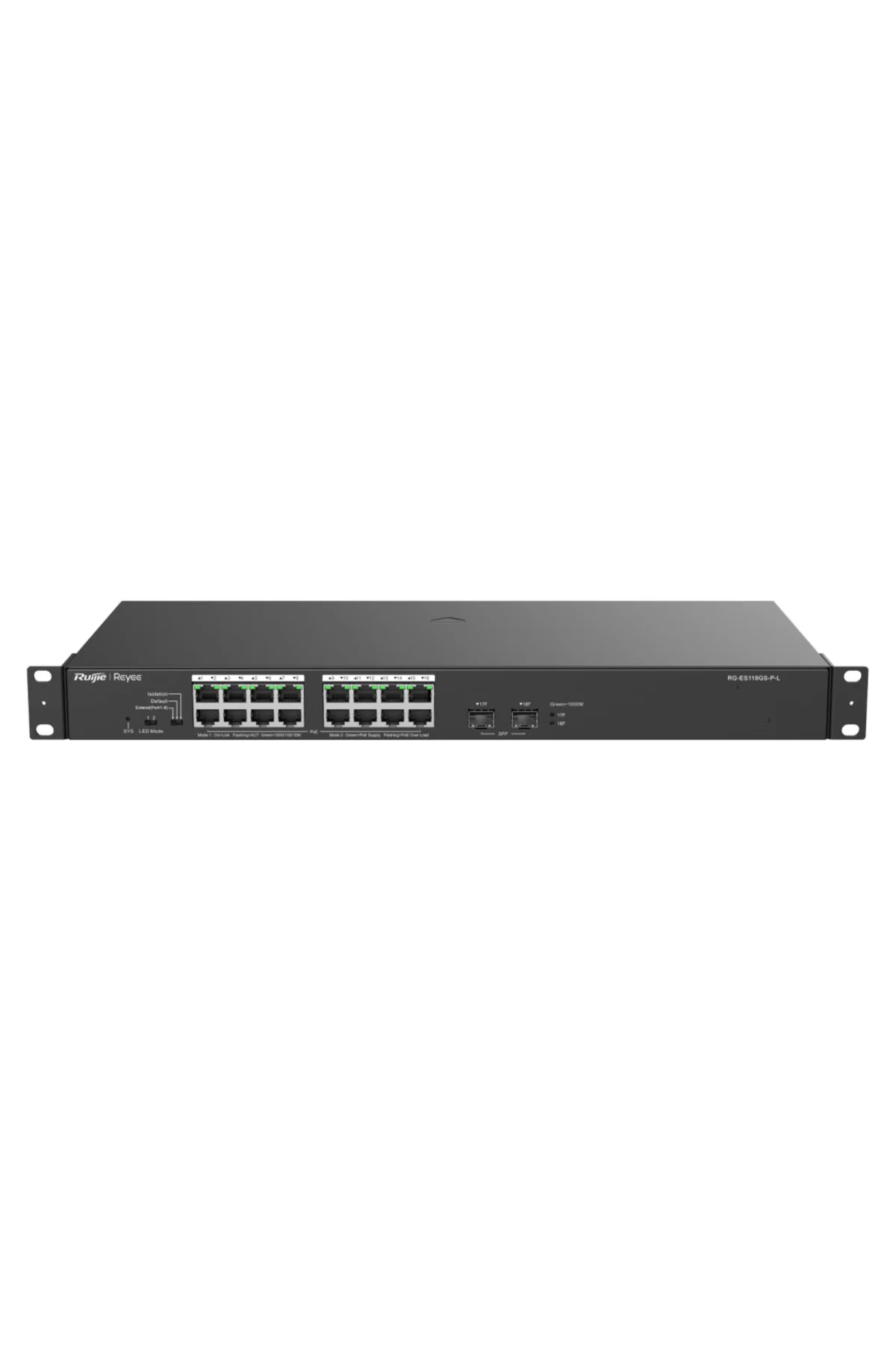 RUIJIE REYEE RG-ES118GS-P-L 18 Port, 16 Port Gigabit PoE, 247W, 2