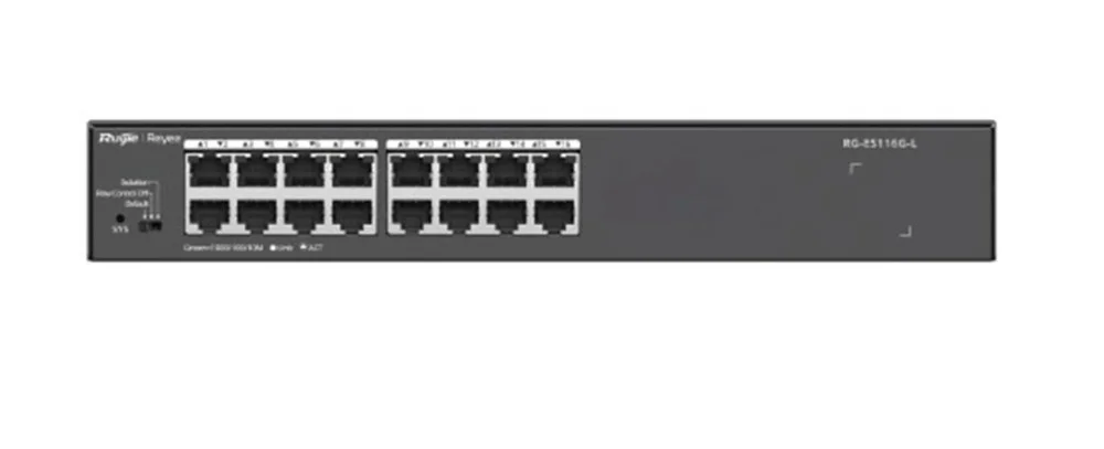 Ruijie Reyee RG-ES116G-L 16 Port 10-100-1000 Mbps Switch Metal Ka