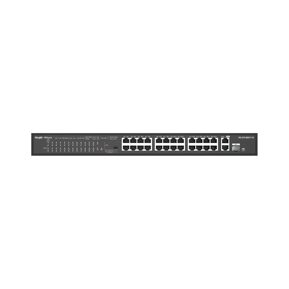 Ruijie-Reyee RG-ES126S-LP 24 Port Poe+ 10-100 Mbps + 2 Port 10-10