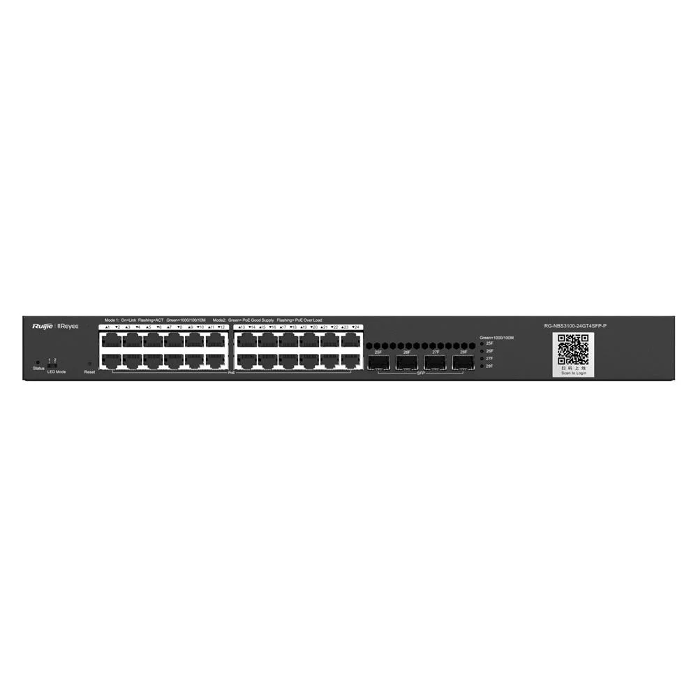Ruijie-Reyee RG-NBS3100-48GT4SFP-P 48 Port 10-100-1000 Mbps Poe+ 