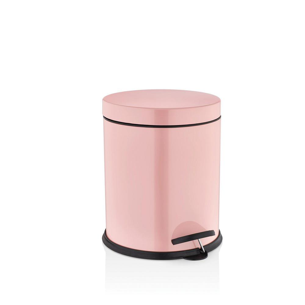Rulopak 3 Lt Pedallı Çöp Kovası 2 Li Set Pembe