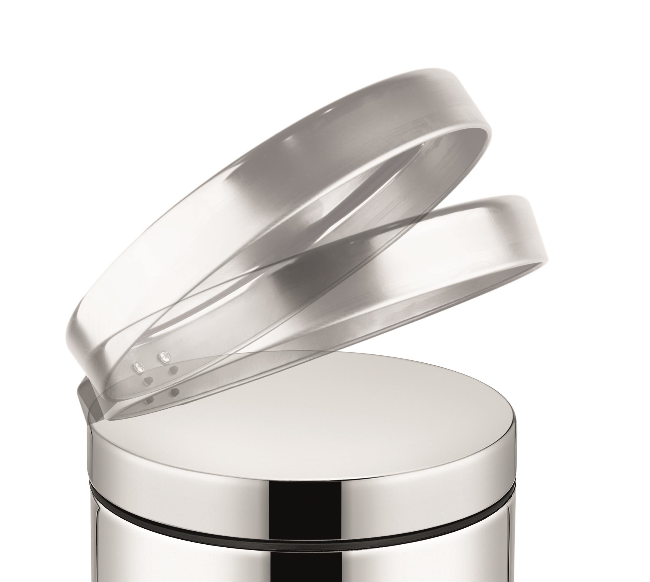 Rulopak  Pedallı Paslanmaz Çöp Kovası 3 Litre