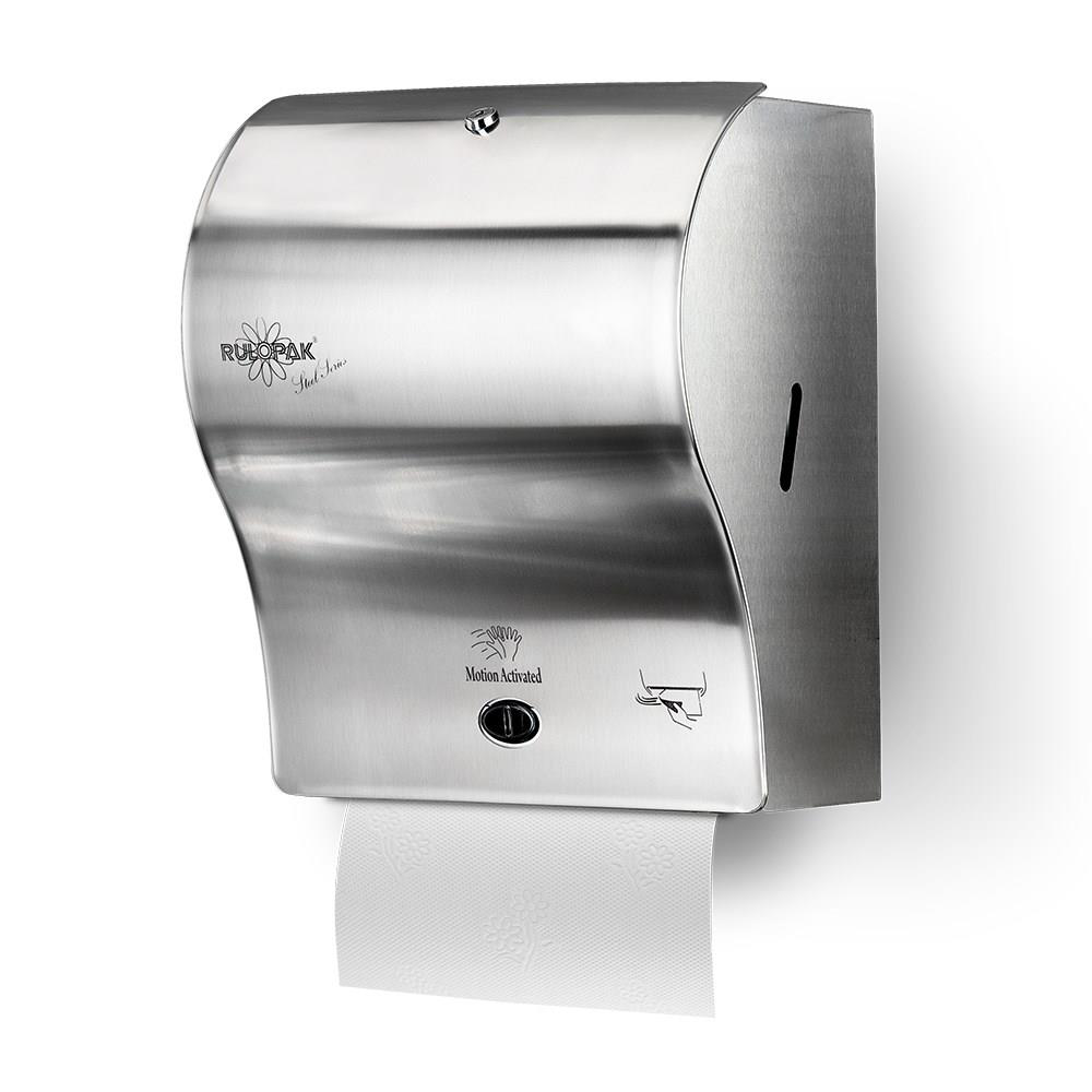 Rulopak  Sensörlü Kağıt Havlu Dispenseri  Paslanmaz 21 Cm