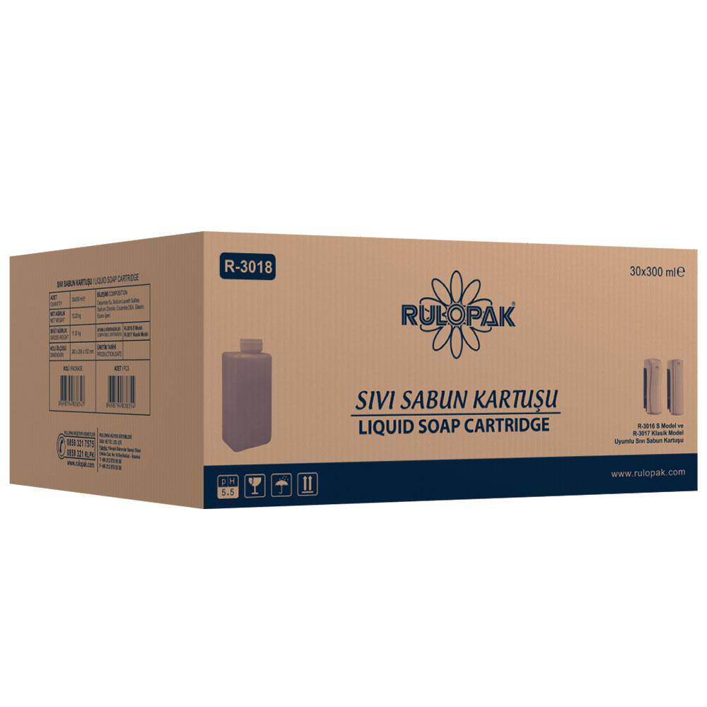 Rulopak  Sıvı Sabun Kartuşu 30X300 Ml