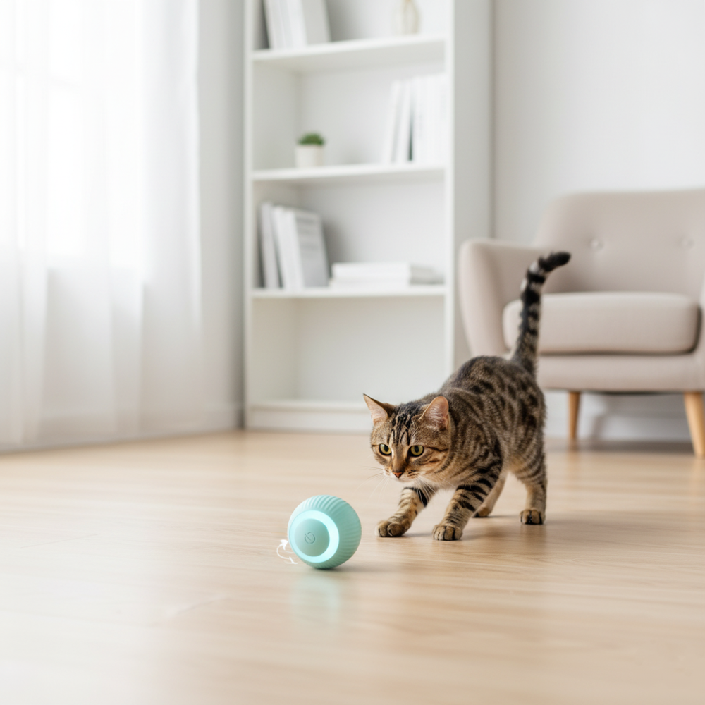 Runaway Akıllı İnteraktif Kedi Oyuncağı Sensörlü Top