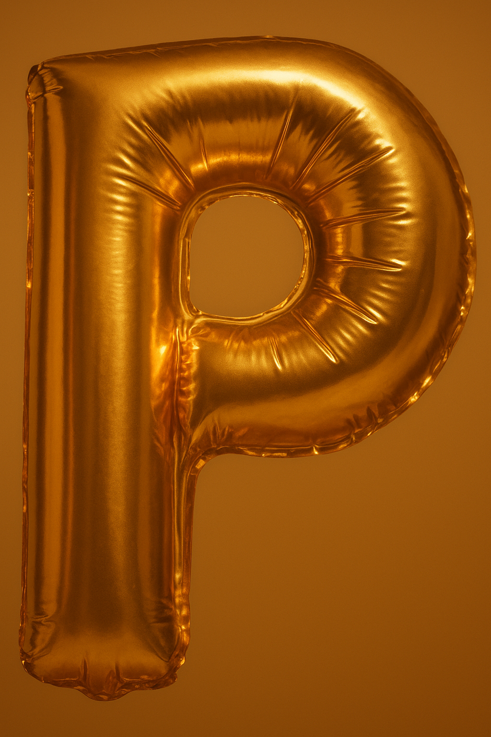 Runaway Altın P Harf Balon Dev Boy Parti ve Etkinlik Dekoru