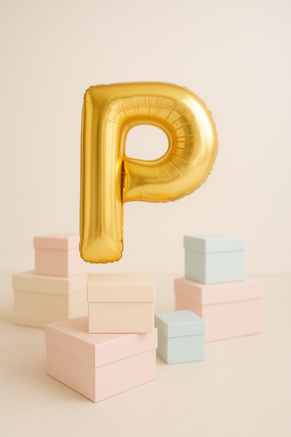 Runaway Altın P Harf Balon Dev Boy Parti ve Etkinlik Dekoru