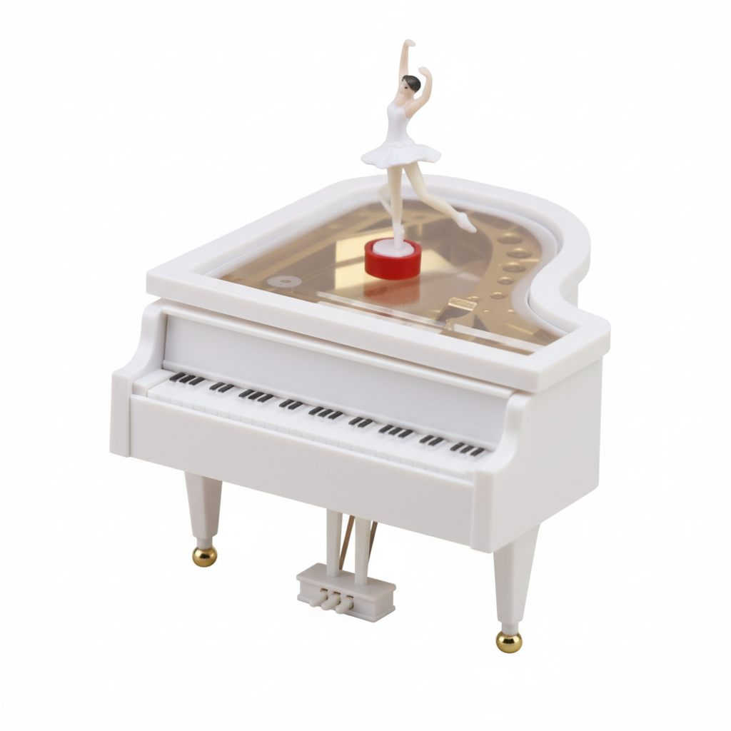 Runaway Balerin Piyano Müzik Kutusu - Zarif Dekor