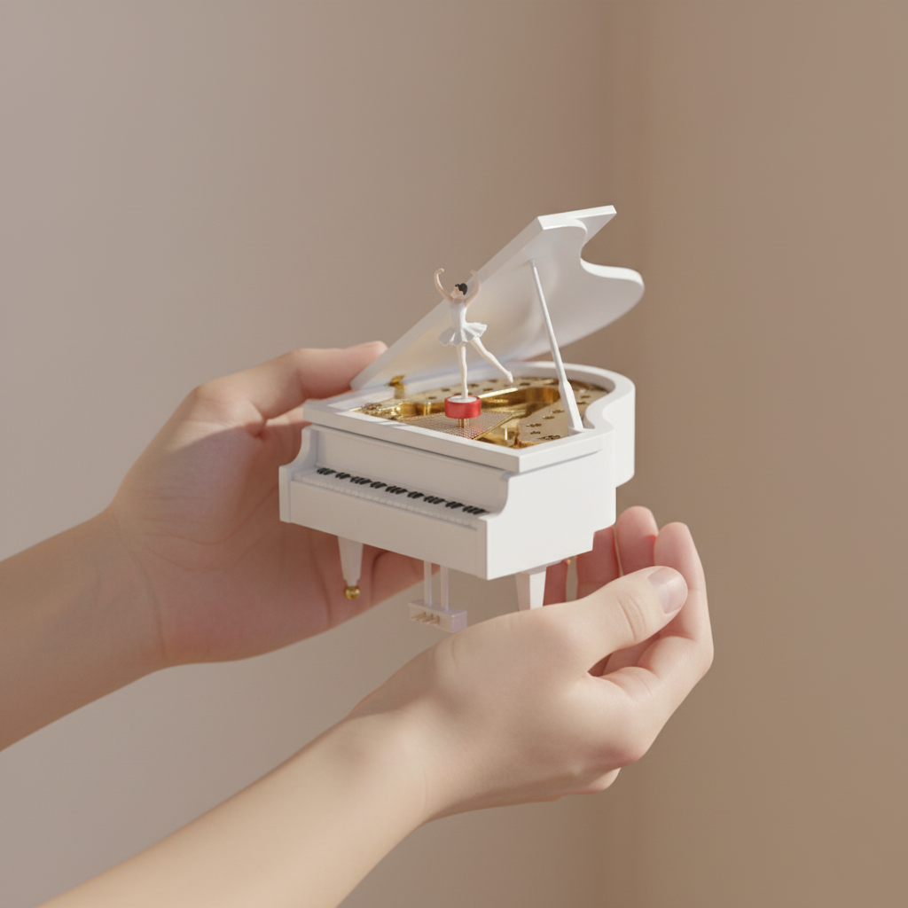 Runaway Balerin Piyano Müzik Kutusu - Zarif Dekor