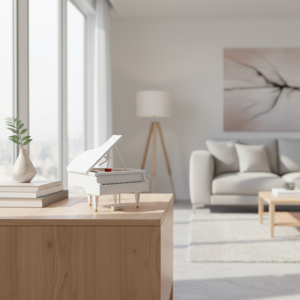 Runaway Balerin Piyano Müzik Kutusu - Zarif Dekor