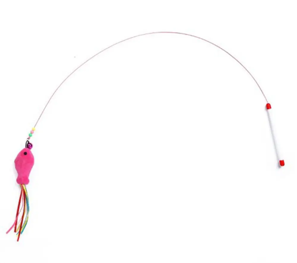 Runaway Balıklı Kedi Oyun Oltası 90 cm Interaktif Oyun