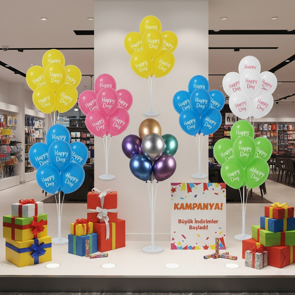 Runaway Balon Standı 75 cm Masa ve Vitrin Dekor