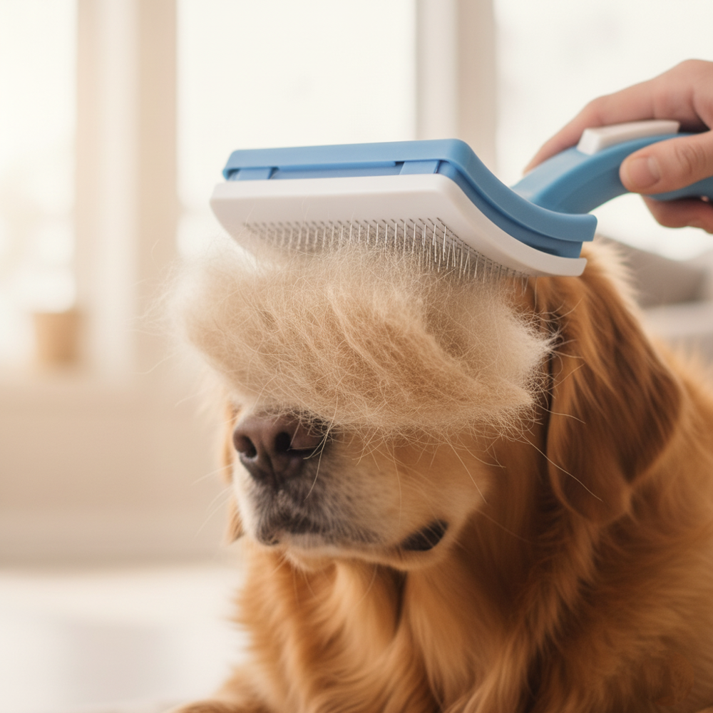 Runaway Basmalı Kedi Köpek Tarağı – Kolay Tüy Temizliği