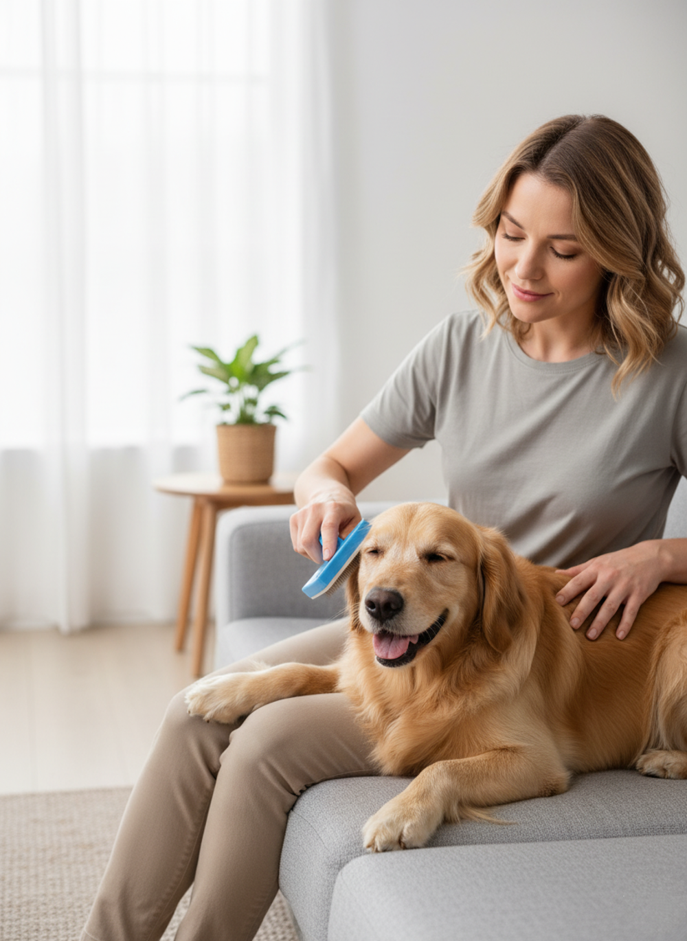 Runaway Basmalı Kedi Köpek Tarağı – Kolay Tüy Temizliği